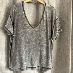 Free people oversize tee shirt with open back